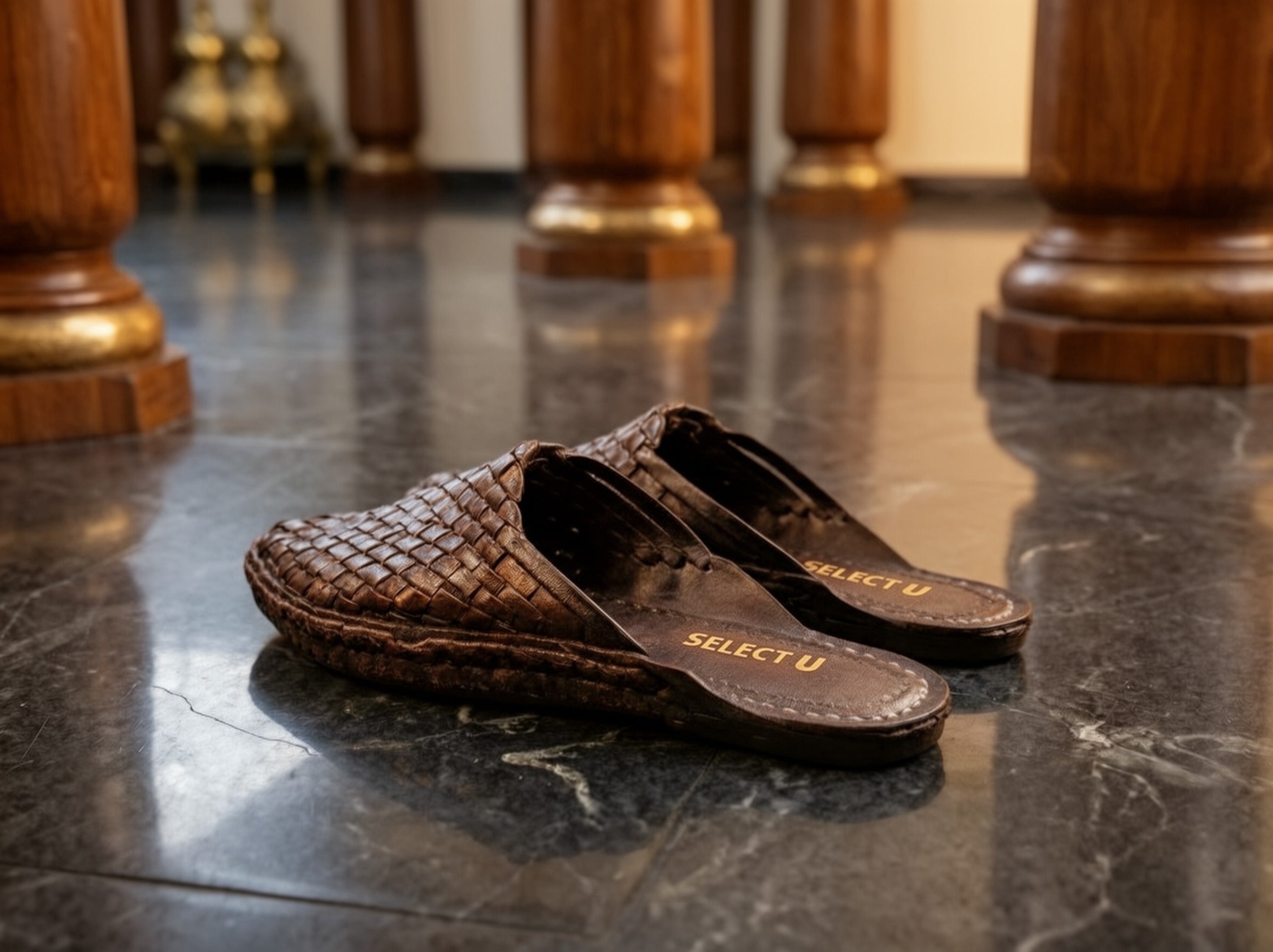 Leather Brown Jali Bantu