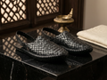 Leather Black Jali Bantu Sandal