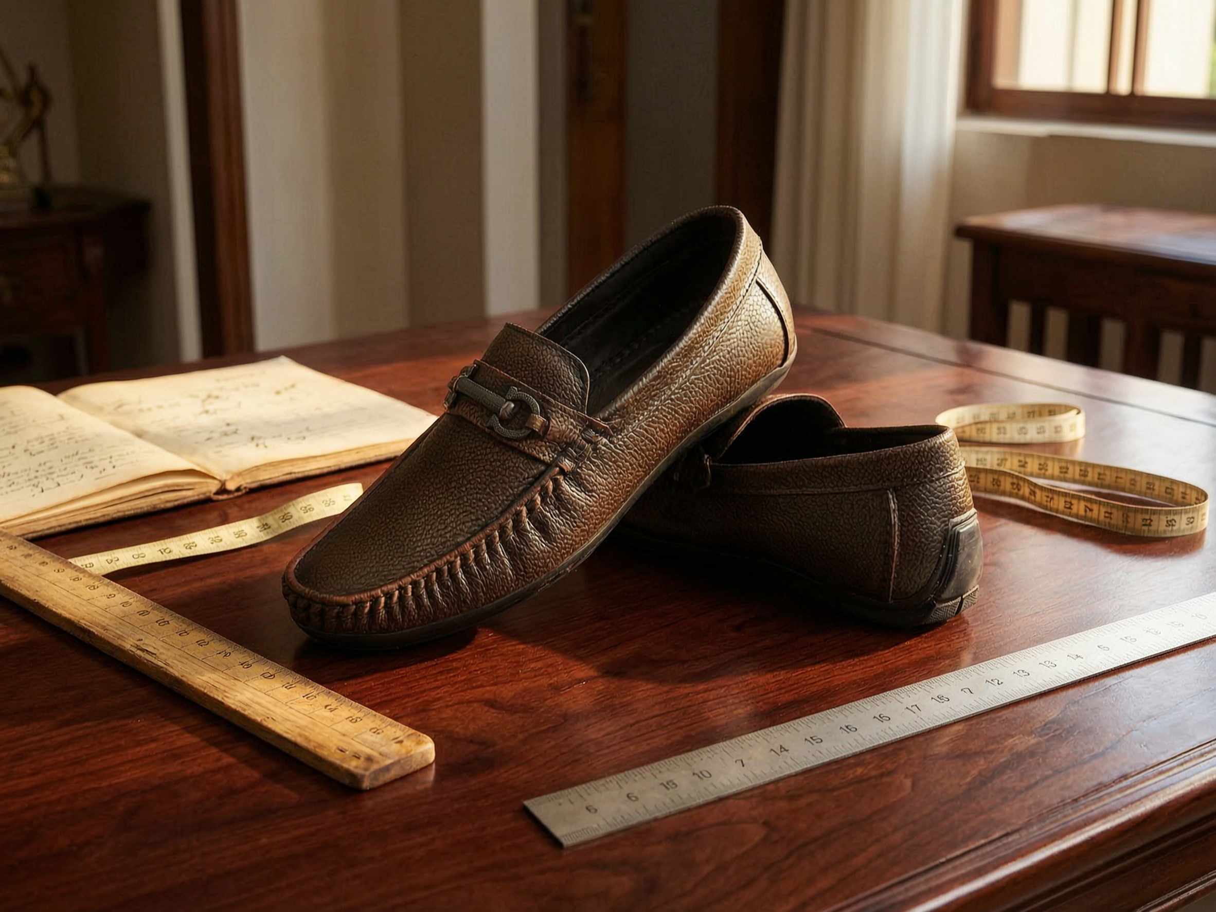 Brown Clippo Leather Loafer