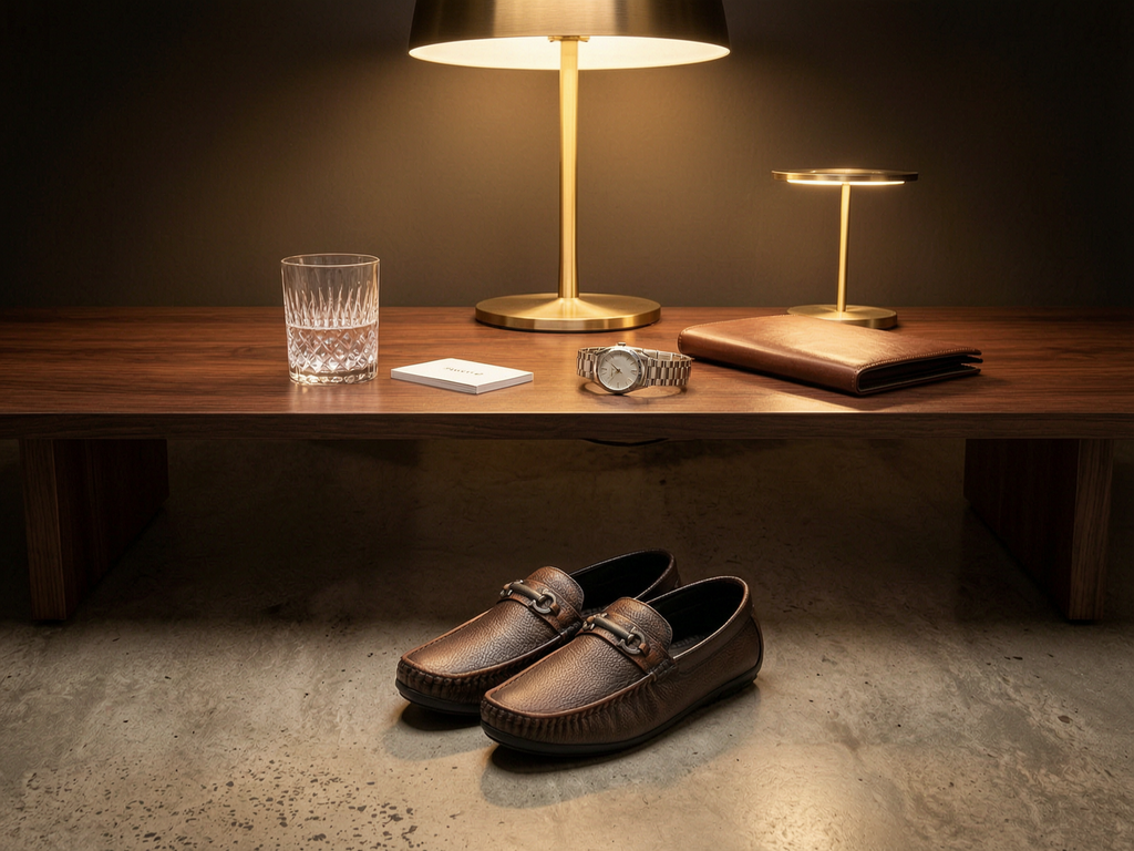 Brown Clippo Leather Loafer