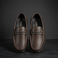 Brown Clippo Leather Loafer