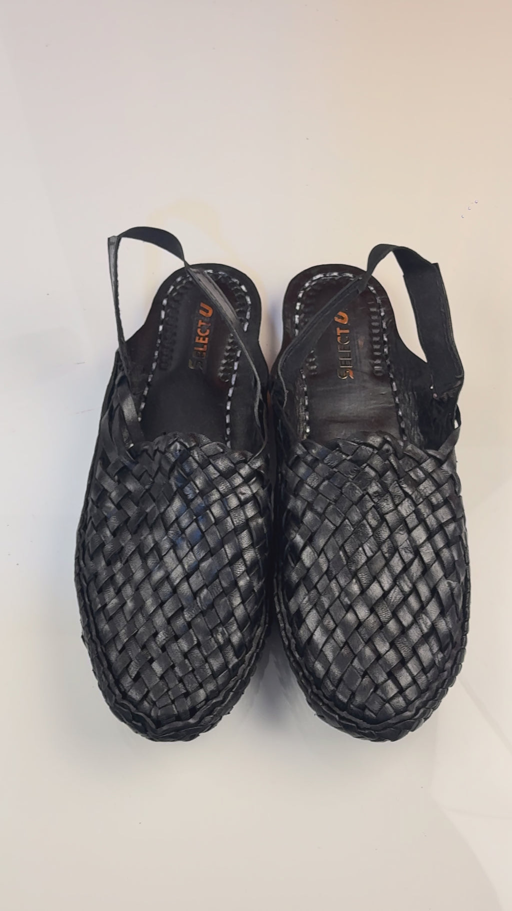 Leather Black Jali Bantu Sandal