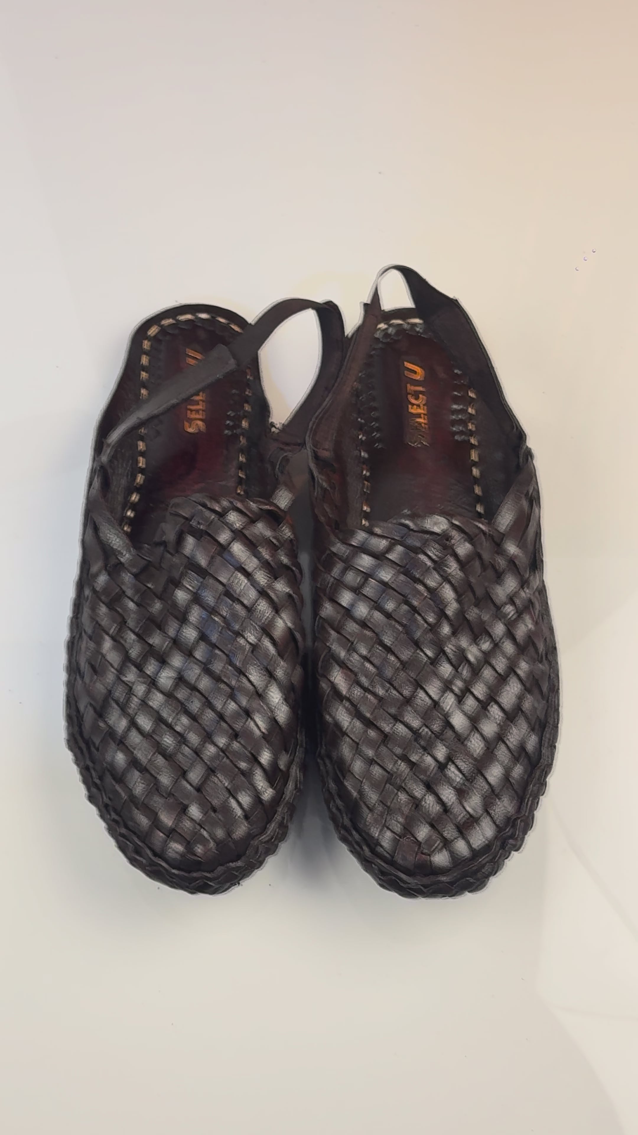 Leather Brown Jali Sandal