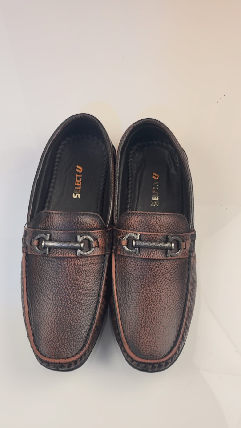 Brown Clippo Leather Loafer